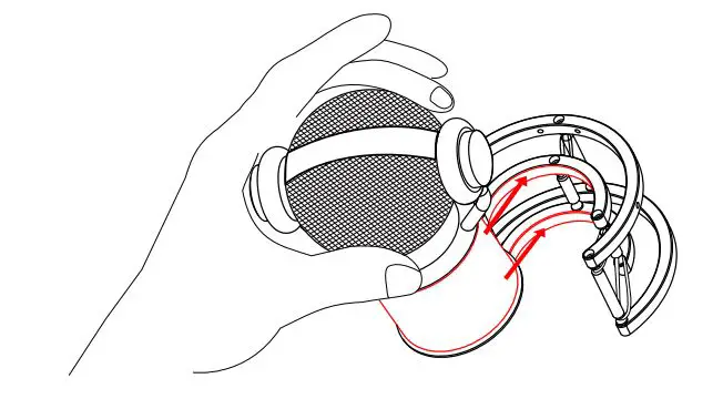 iCON Space series Martian Condenser Microphone - Mount your Martian into the provided