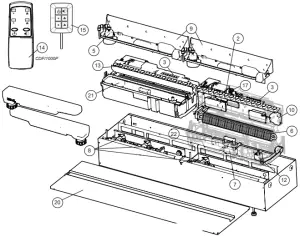Exploded Parts Diagram - CDFI1000