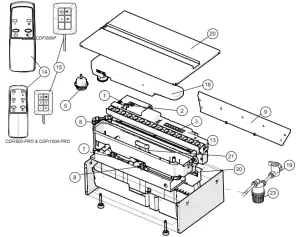 Exploded Parts Diagram - CDFI500