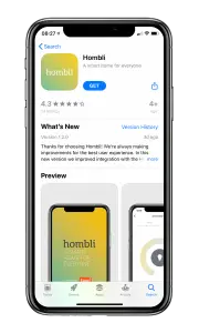 Download app interface