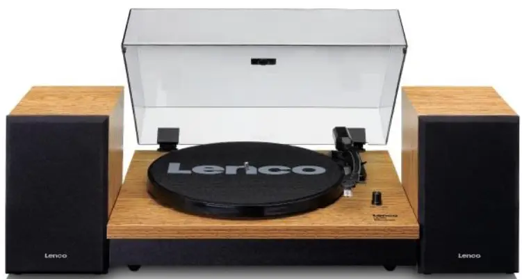 Lenco LS-300 Turntable with Bluetooth and Wooden Speakers - cover
