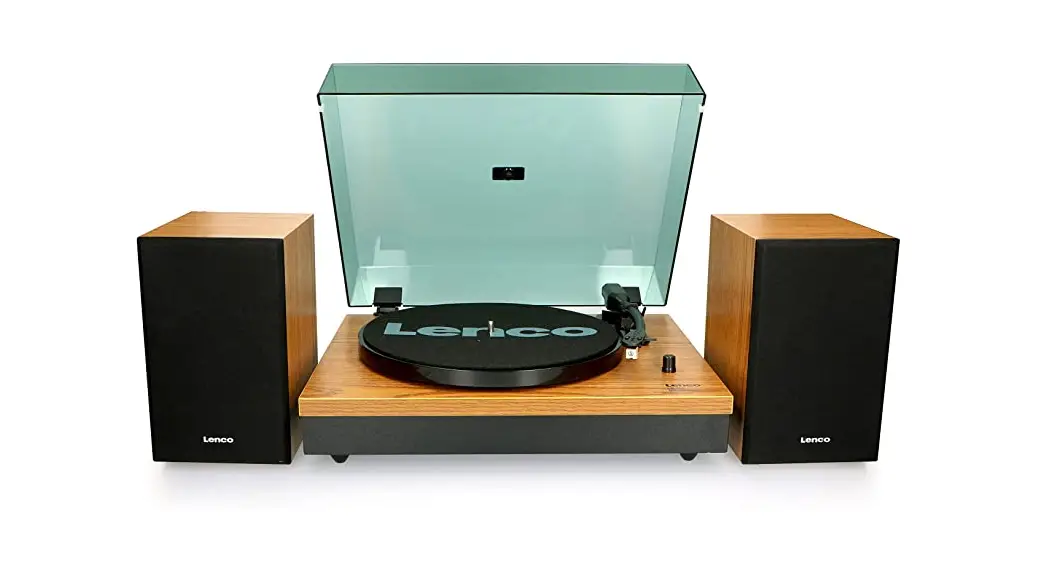 Lenco Ls-300 Turntable With Bluetooth And Wooden Speakers User Manual