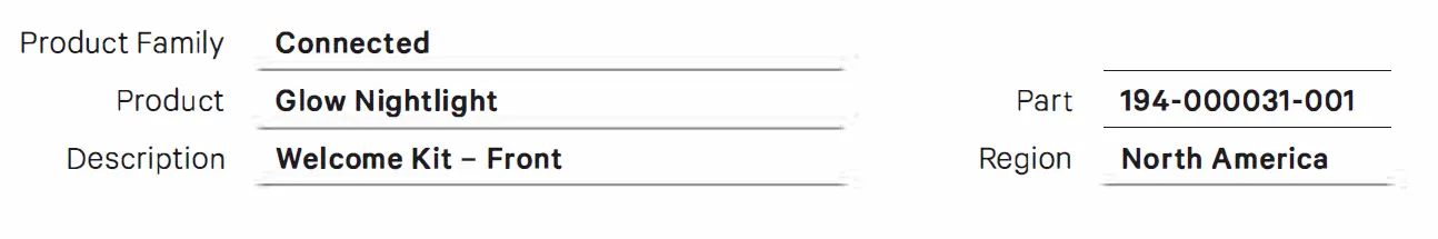 Casper NL01A Glow Night Light fig1