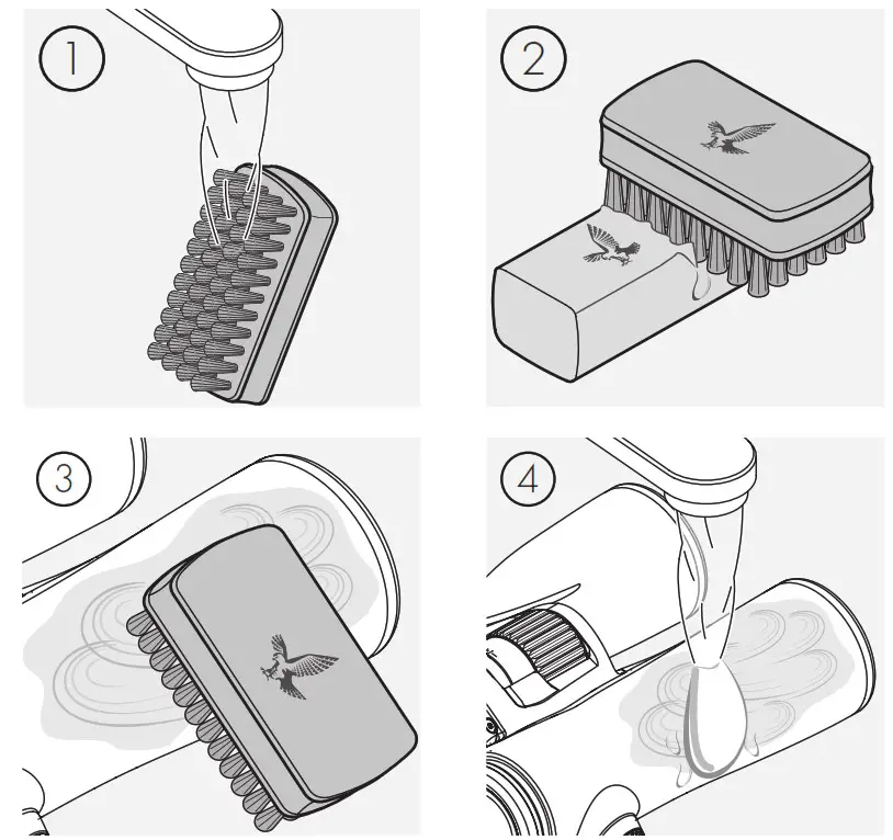 Cleaning the protective housing.