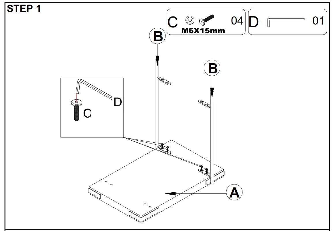 boltonfurniture SIDE TABLE - STEP 1