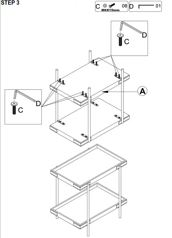 boltonfurniture SIDE TABLE - STEP 3
