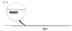 Push the LED panel toward the ceiling