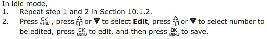 amplicomms BigTel 1580 Amplified Phone with Number Blocker and Voicemail User Guide - Edit numbers in Blacklist