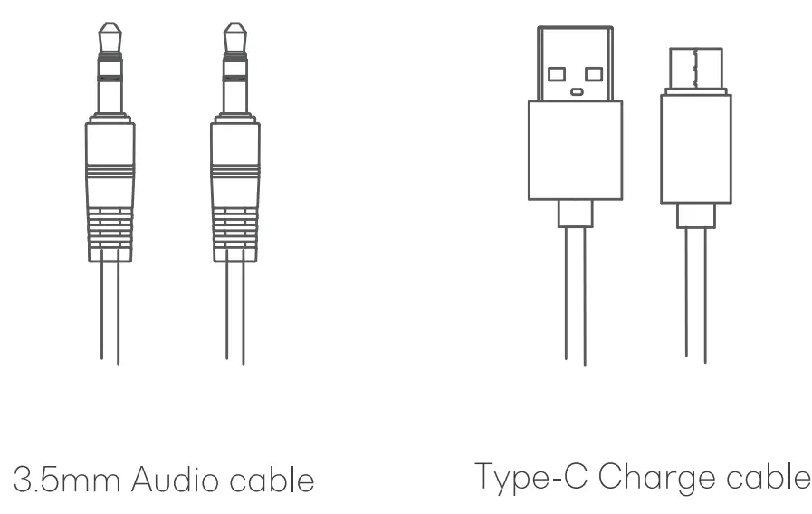 Zamkol ZK106 Wireless Stereo Speaker - cable