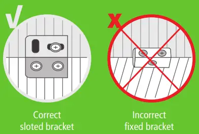 volume trading Wood Worktop - sloted bracket