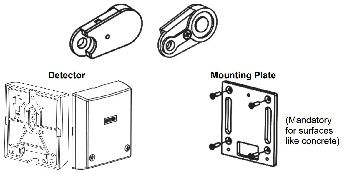 RISCO RK66S Ceilling Seismic Detector-fig1