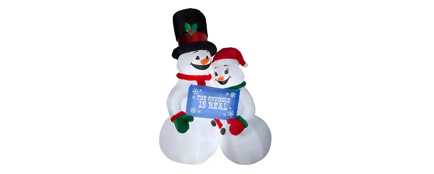 Airblown Inflatable B089yv1fnt 10 Inch Mixed Media Snow Couple Giant Instruction Manual