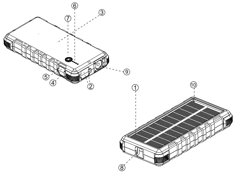 VIKING W24W Solar Power Bank - fig