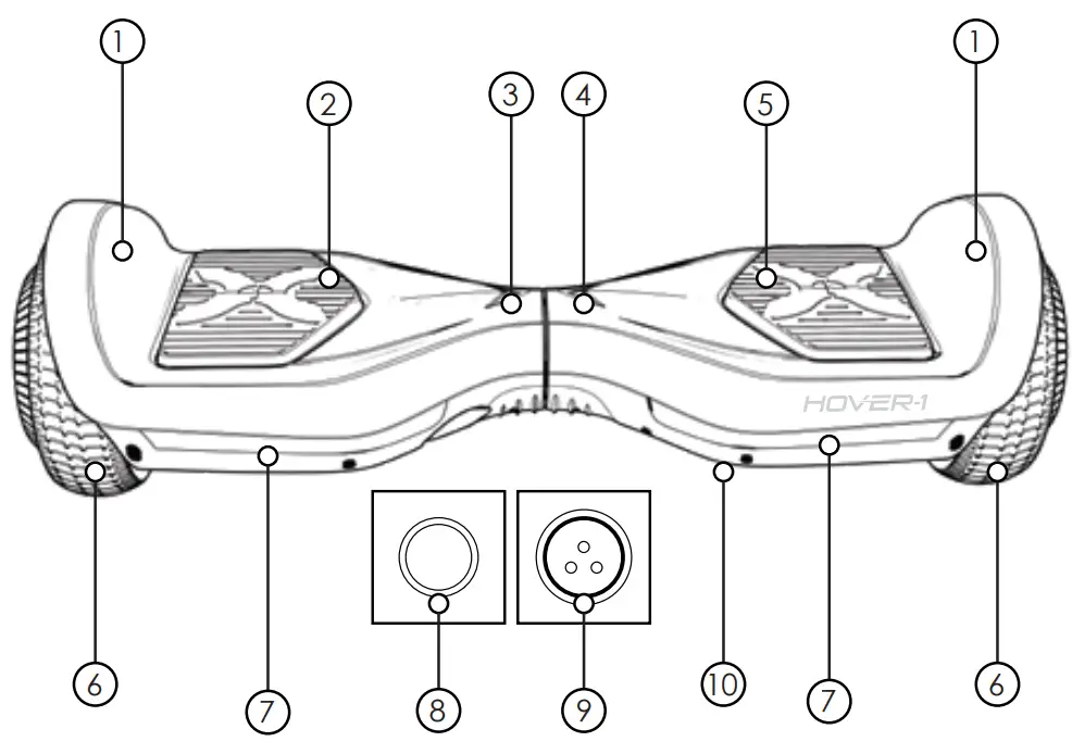 HOVER 1 H1 TRB Turbo Electric Scooter-fig1