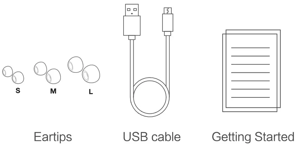 shenzhen RT02L Realfit GOPods E5 - packing list 2