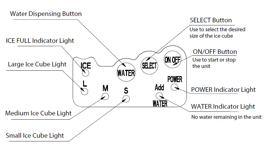 VIVO-HOME-VH1043-2-in-1-Ice-Maker-with-Water-Dispenser-fig2