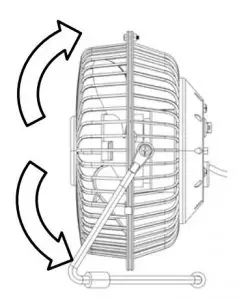 FIG 6 Fan Direction Adjustment