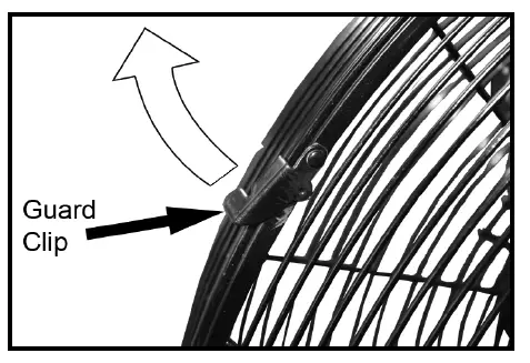 Clarke CFF18B100 18 Inch High Velocity Floor Fan Instruction fig 3333