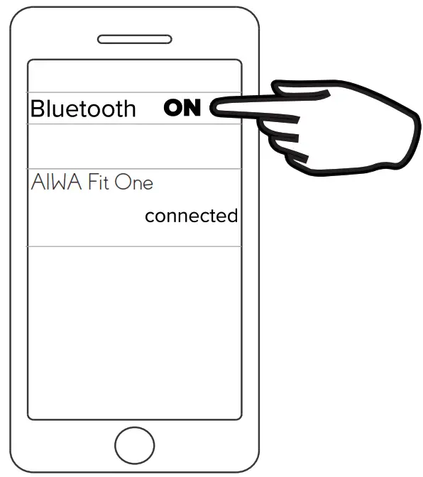 aiwa AI1101 Fit One True Wireless Earphones - Bluetooth settings