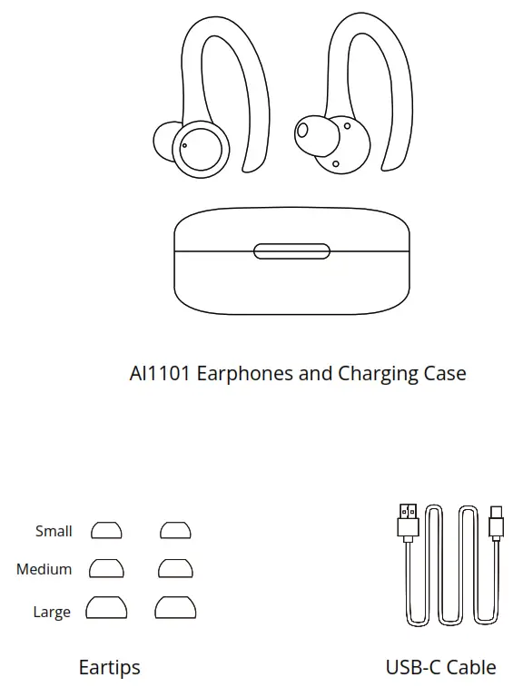 aiwa AI1101 Fit One True Wireless Earphones - Earphones