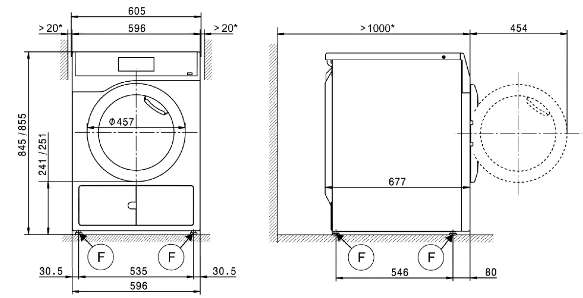 Miele PDR 507 EL Vented Dryer fig 2