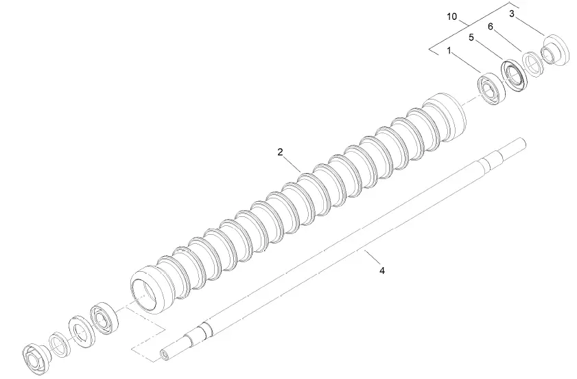 toro 04628 Steel Roller Kit Greensmaster DPA Reel Mowers 2