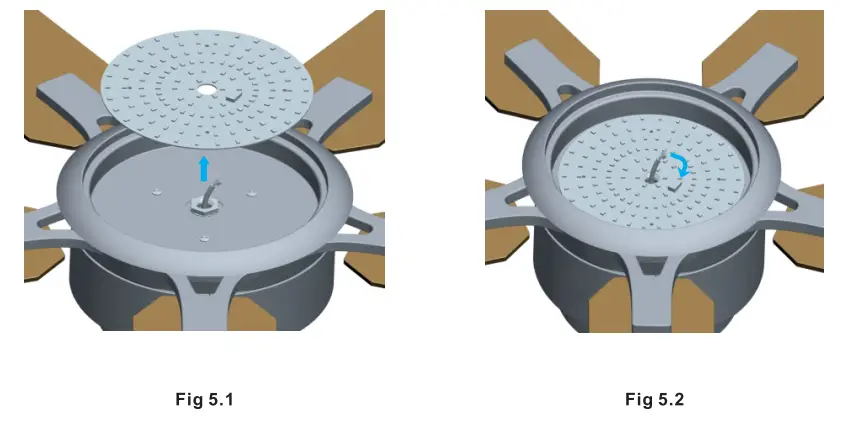 CARPO NXUJ1139 52'' 5 - Blade LED Smart Standard Ceiling Fan - fig8