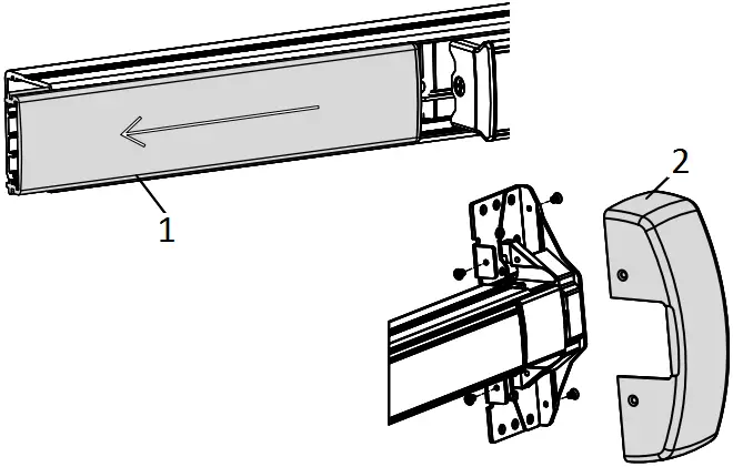 PDQ 6W199 Electrified Exit Device Trim 1