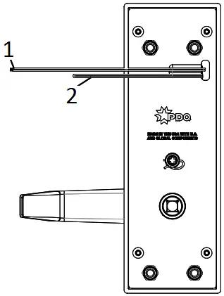 PDQ 6W199 Electrified Exit Device Trim 4