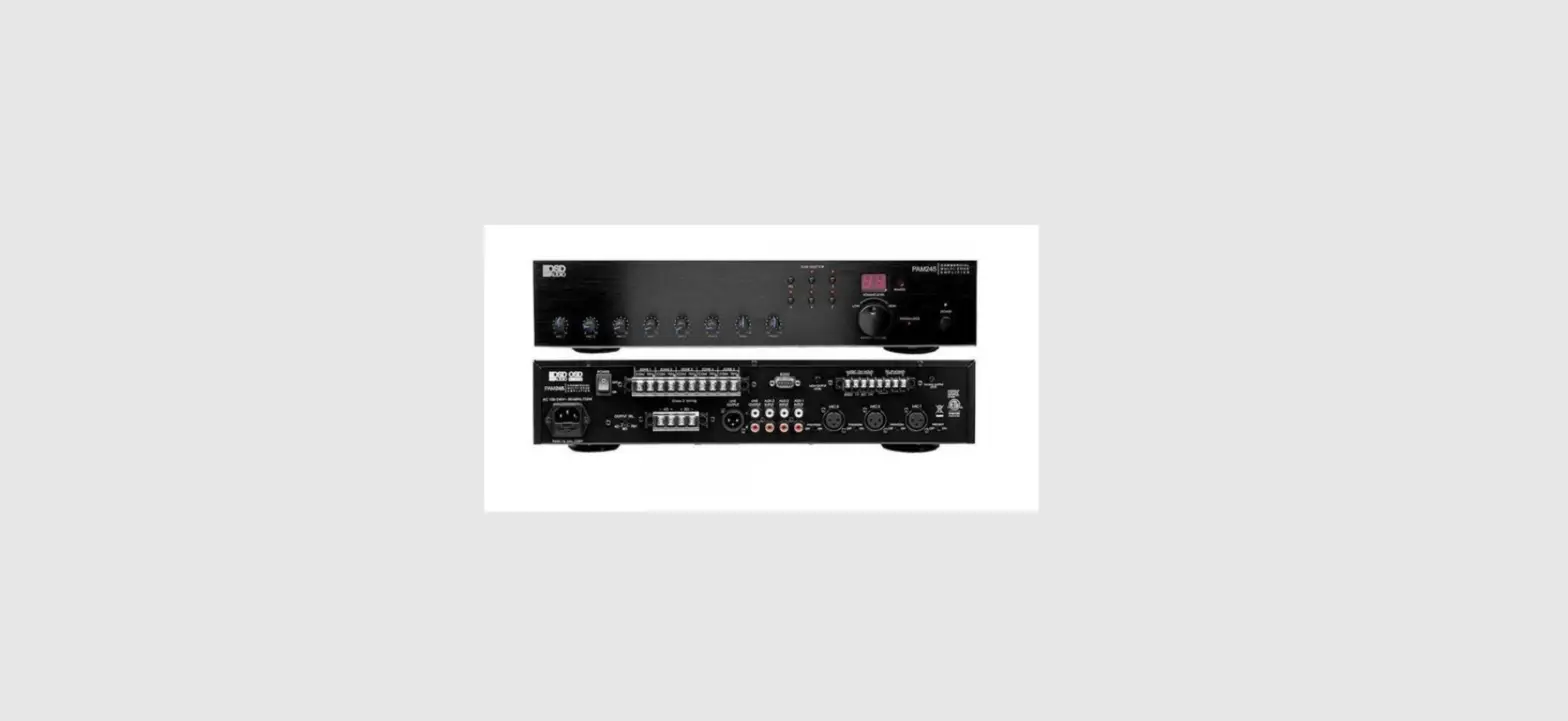 Osd Audio Pam245 Commercial Multi-zone Amplifier Instruction Manual Osd Audio Pam245 Commercial Multi-zone Amplifier Instruction Manual
