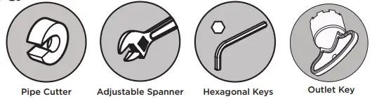 BRISTAN MI BAS BL Mono Basin Mixer with Click Waste-fig5