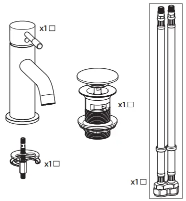 BRISTAN MI BAS BL Mono Basin Mixer with Click Waste-fig6
