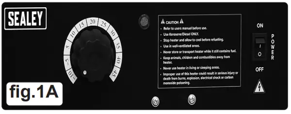 SEALEY-AB2050-Space-Warmer-Kerosene-Diesel-Heater-FIG-3