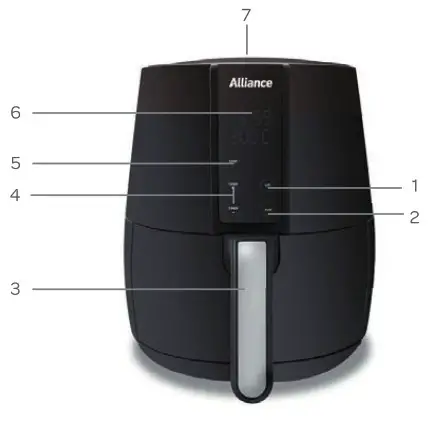 Alliance AHA AF35001D 4 3L Air Fryer - description