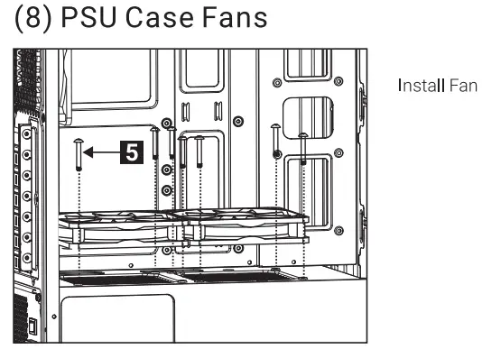 AeroCool SHARD PC Box ATX Acrylic Panel RGB 13 Modes Fan - fig 6