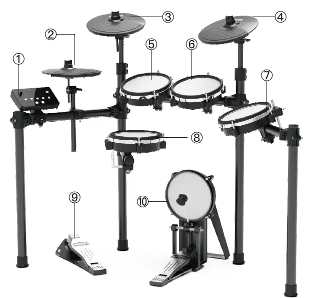 AVATAR SD61-6 Electronic Drum Kit-1