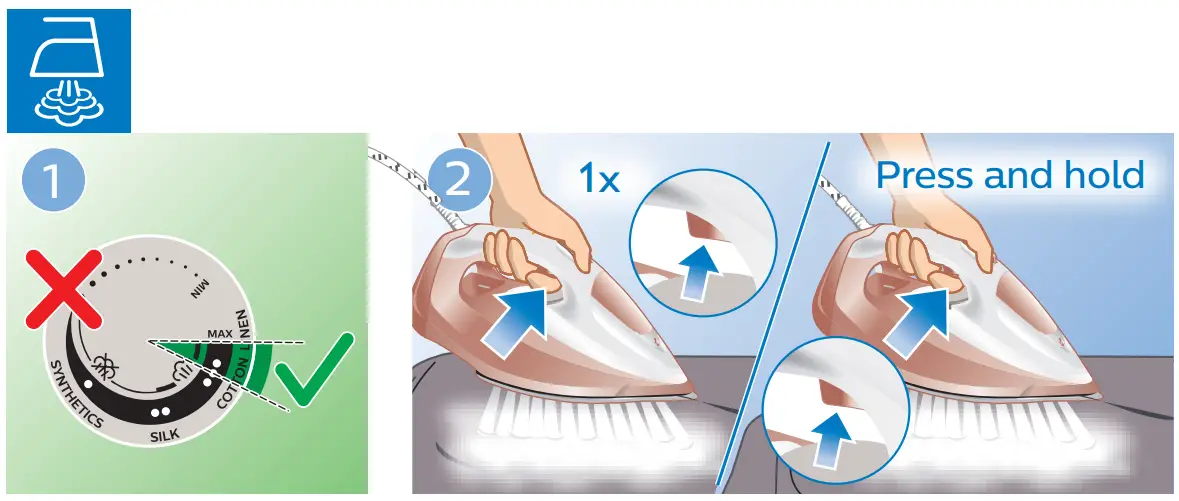 PHILIPS GC4901 Series Steam Iron - Fig 5