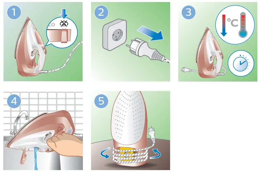 PHILIPS GC4901 Series Steam Iron - Fig 8