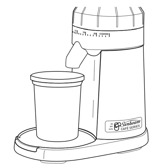 Sunbeam EMM0500BK Coffee Grinder - Dual mode settings.