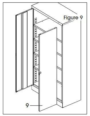ULINE H-8447 Industrial Cabinet - Assemble 9