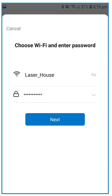CONNECTING TO THE APP