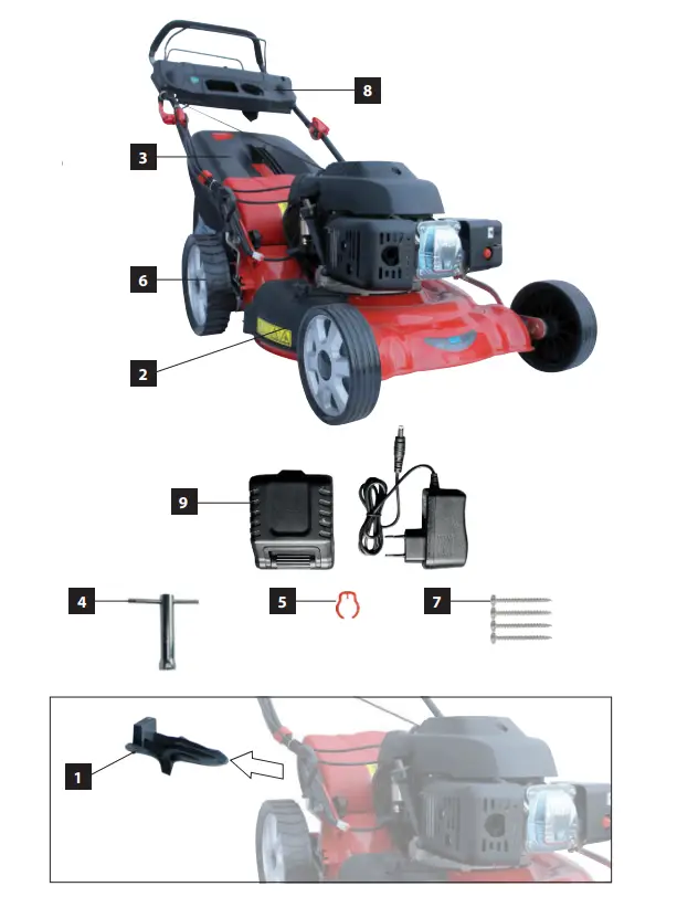 Gude-460-LI-ES-Li-ES-Motorized-Lawn-Mower-FIG-1