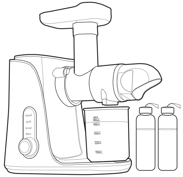 KitchenBrothers KB700 Series Slow Juicer with Speed Control-fig1