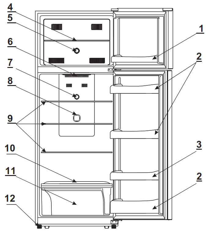 FABER LUSSO 252BK Refrigerator Freezer - FIg2