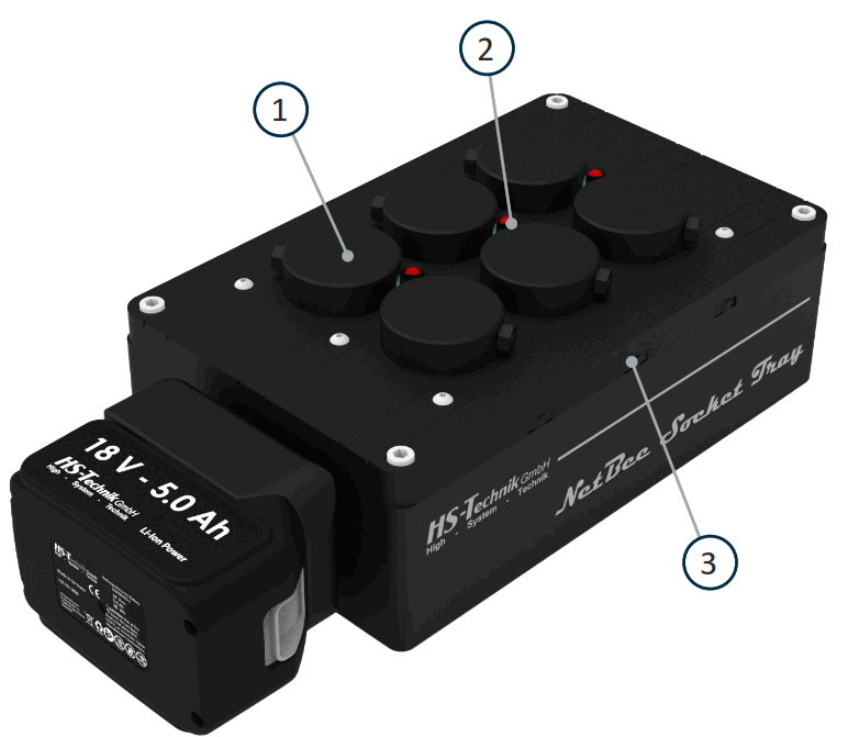 NetBee 18V 5.0 Ah Socket Tray - 11