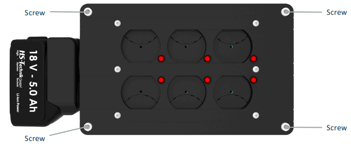 NetBee 18V 5.0 Ah Socket Tray - 23