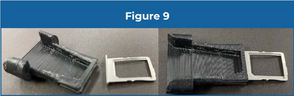 SIM tray into the insertion tool figure