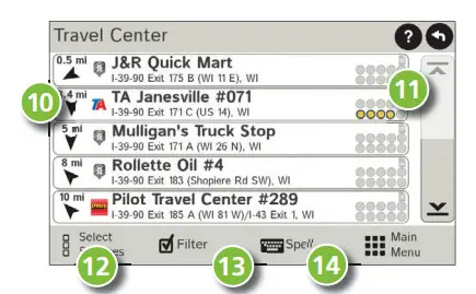 RAND MCNALLY TND730LM IntelliRoute Truck -Point of Interest