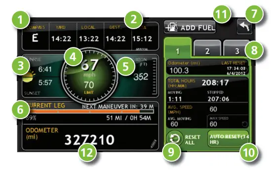 RAND MCNALLY TND730LM IntelliRoute Truck - Virtual Dashboard