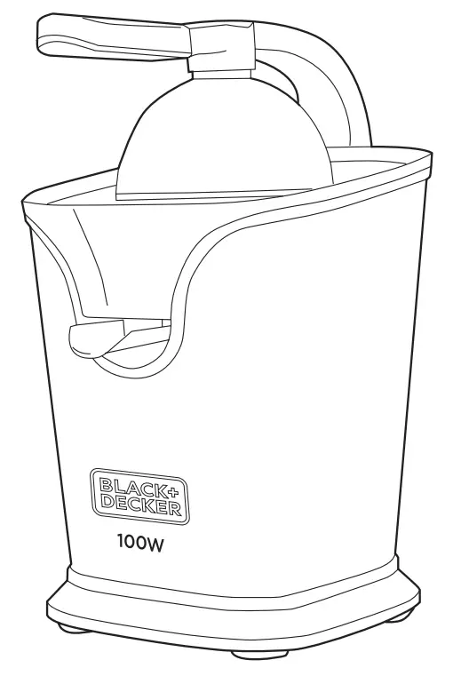 BLACK DECKER BXCJ100E Juicer and Citrus Juicer